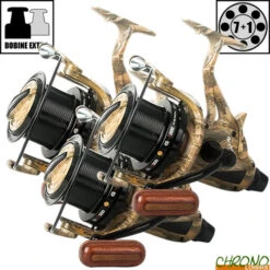 Moulinet Carp Design Débrayable GFR9000 Camou (les 3)