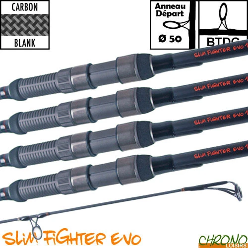 Canne Carp Design Slim Fighter Evo 50mm 12' 3lbs (les 4) 3 Canne Carp Design Slim Fighter Evo 50mm 12' 3lbs (les 4)