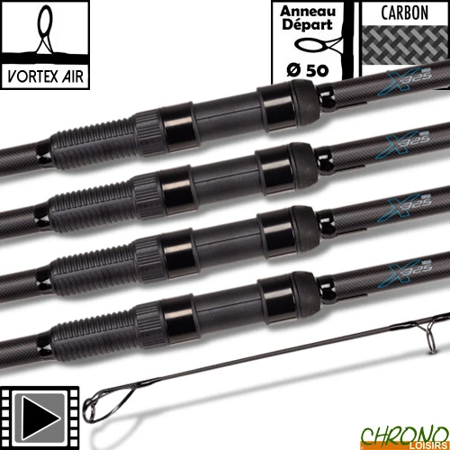 Canne Nash X325 50mm 12' 3.25lbs (les 4) 3 Canne Nash X325 50mm 12' 3.25lbs (les 4)