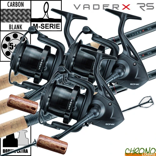 Ensemble Sonik VaderX 10' 3lbs Full Cork 6000 RS (les 3) 3 Ensemble Sonik VaderX 10' 3lbs Full Cork 6000 RS (les 3)