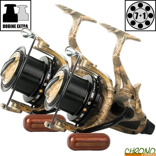Moulinet Carp Design Débrayable GFR9000 Camou (les 2) 3 Moulinet Carp Design Débrayable GFR9000 Camou (les 2)