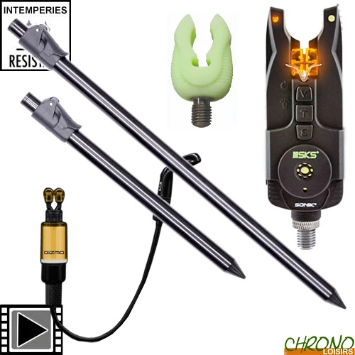 Kit Détection Sonik SKS Fast Fishing Orange 3 Kit Détection Sonik SKS Fast Fishing Orange