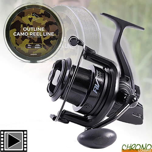 Moulinet Avid Carp AV8000 + Outline Camo 1000m 0.33mm 3 Moulinet Avid Carp AV8000 + Outline Camo 1000m 0.33mm