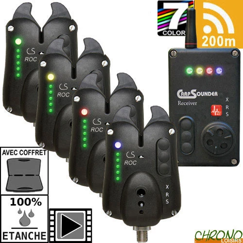 Coffret Carpsounder Centrale 4 Détecteurs Roc XRS-ACC 3 Coffret Carpsounder Centrale 4 Détecteurs Roc XRS-ACC