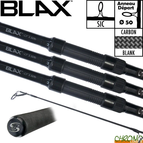 Canne Carp Spirit Blax 50mm 13' 3.5lbs (les 3) 3 Canne Carp Spirit Blax 50mm 13' 3.5lbs (les 3)