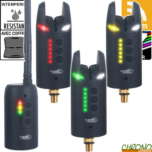 Coffret Carp Design Centrale 3 Détecteurs Darkness 3 Coffret Carp Design Centrale 3 Détecteurs Darkness