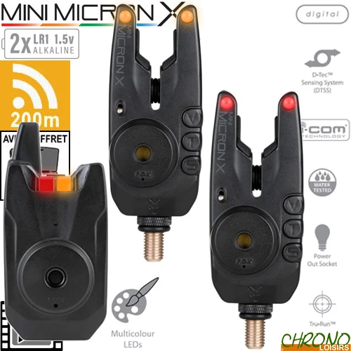 Coffret Fox Centrale 2 Détecteurs Mini Micron X 3 Coffret Fox Centrale 2 Détecteurs Mini Micron X