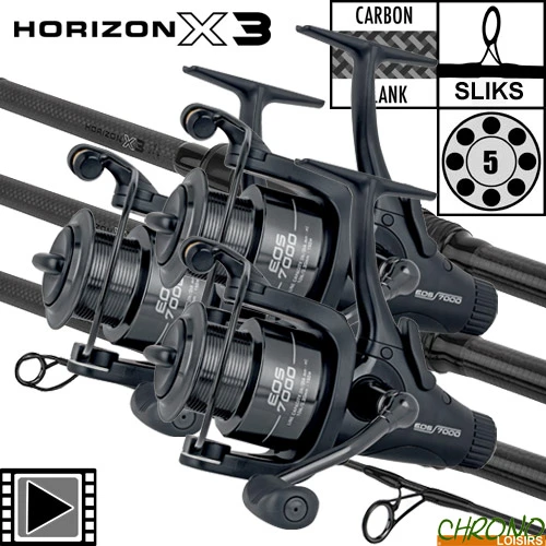 Ensemble Fox Horizon X3 10' 3lbs EOS 7000 (les 3) 3 Ensemble Fox Horizon X3 10' 3lbs EOS 7000 (les 3)