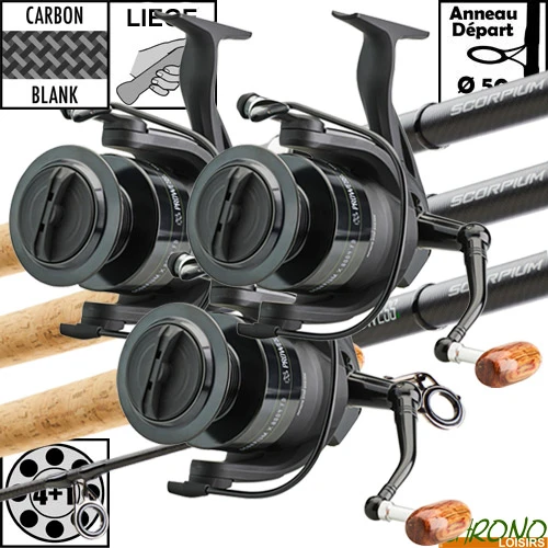 Ensemble Prowess Scorpium Full Cork 50mm 12' 3lbs X 8004 (les 3) 3 Ensemble Prowess Scorpium Full Cork 50mm 12' 3lbs X 8004 (les 3)