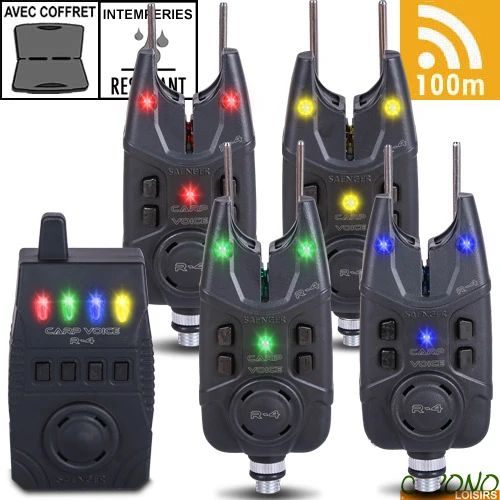 Coffret Anaconda Centrale 4 Détecteurs Carp Voice R-4 3 Coffret Anaconda Centrale 4 Détecteurs Carp Voice R-4