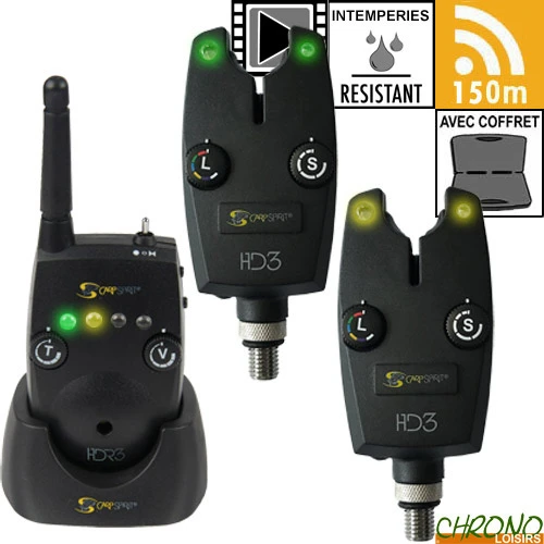 Coffret Carp Spirit Centrale 2 Détecteurs HD3 3 Coffret Carp Spirit Centrale 2 Détecteurs HD3
