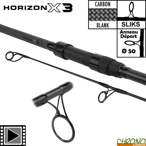 Canne Fox Horizon X3 50mm 12' 3lbs 3 Canne Fox Horizon X3 50mm 12' 3lbs
