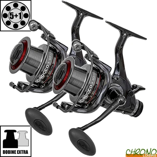 Moulinet Carp Zoom Débrayable Scirocco 6000BBC (les 2) 3 Moulinet Carp Zoom Débrayable Scirocco 6000BBC (les 2)