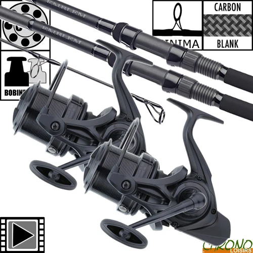 Ensemble Daiwa New Emblem Carp 10' 3.5lbs 35 SCW (les 2) 3 Ensemble Daiwa New Emblem Carp 10' 3.5lbs 35 SCW (les 2)