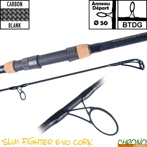 Canne Carp Design Slim Fighter Evo 50mm 12' 3.5lbs Full Cork 3 Canne Carp Design Slim Fighter Evo 50mm 12' 3.5lbs Full Cork