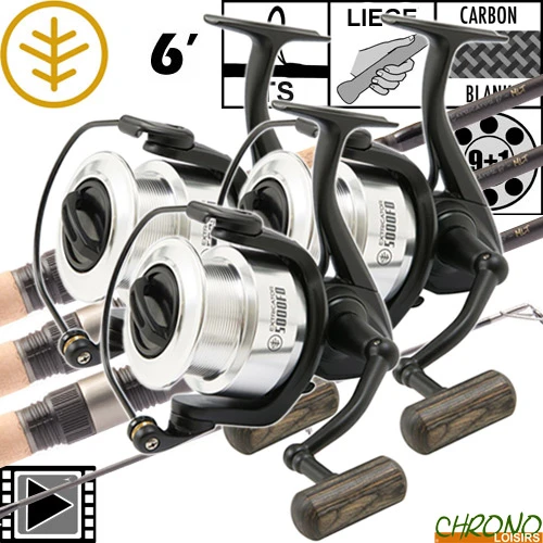 Ensemble Wychwood Extricator 6' Full Cork 5000FD (les 3) 3 Ensemble Wychwood Extricator 6' Full Cork 5000FD (les 3)