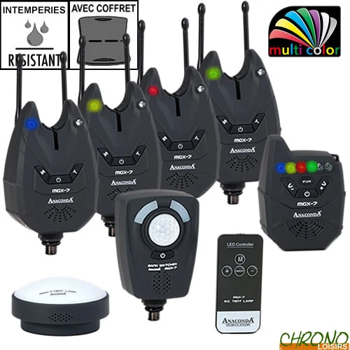 Coffret Anaconda Centrale 4 Détecteurs MGX-7 + Alarme + Lampe 3 Coffret Anaconda Centrale 4 Détecteurs MGX-7 + Alarme + Lampe