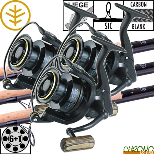 Ensemble Wychwood Riot 10' Full Slim Cork 55S (les 3) 3 Ensemble Wychwood Riot 10' Full Slim Cork 55S (les 3)