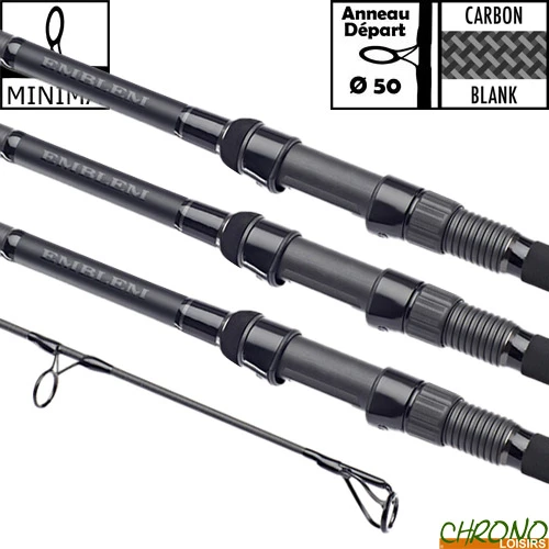 Canne Daiwa New Emblem Carp 50mm 13' 3.5lbs (les 3) 3 Canne Daiwa New Emblem Carp 50mm 13' 3.5lbs (les 3)