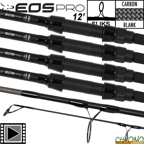 Canne Fox EOS Pro 50mm 12' 3lbs 3 Brins (les 4) 3 Canne Fox EOS Pro 50mm 12' 3lbs 3 Brins (les 4)