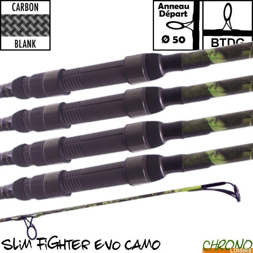 Canne Carp Design Slim Fighter Evo Camo 50mm 12' 3.5lbs (les 4) 3 Canne Carp Design Slim Fighter Evo Camo 50mm 12' 3.5lbs (les 4)