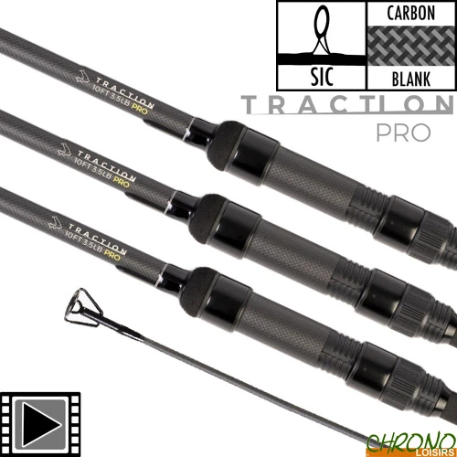 Canne Avid Carp Traction Pro 10' 3.5lbs Slim Shrink (les 3) 3 Canne Avid Carp Traction Pro 10' 3.5lbs Slim Shrink (les 3)