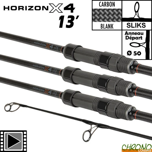 Canne Fox Horizon X4 50mm 13' 3.5lbs (les 3) 3 Canne Fox Horizon X4 50mm 13' 3.5lbs (les 3)
