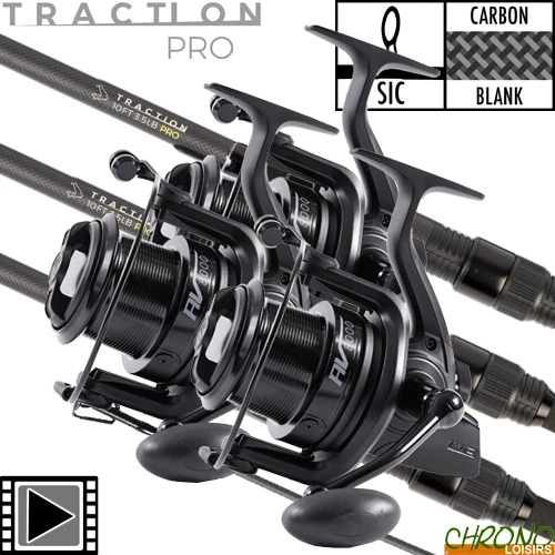 Ensemble Avid Carp Traction Pro 10' AV8000 (les 3) 3 Ensemble Avid Carp Traction Pro 10' AV8000 (les 3)