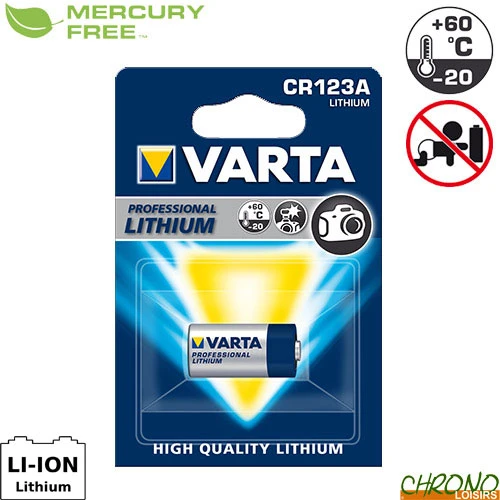 Pile Varta Professional Lithium CR123A 3V 3 Pile Varta Professional Lithium CR123A 3V