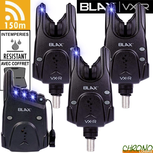 Coffret Carp Spirit Centrale 3 Détecteurs Blax VX-R Bleu 2 Coffret Carp Spirit Centrale 3 Détecteurs Blax VX-R Bleu