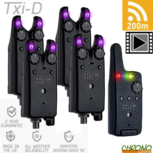 Pack Delkim New TXI-D 4D Pourpre Centrale RX-D 3 Pack Delkim New TXI-D 4D Pourpre Centrale RX-D