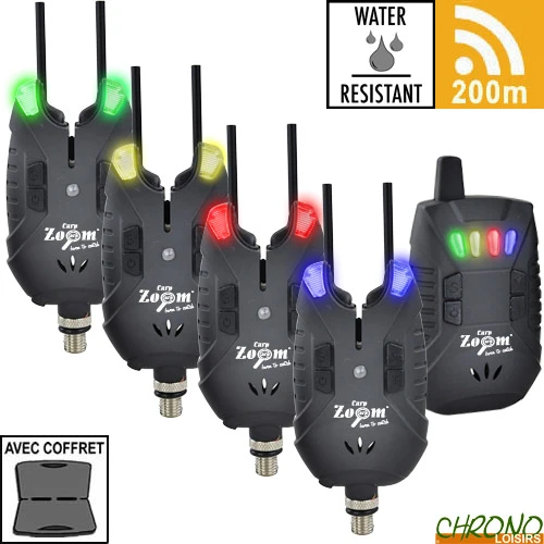 Coffret Carp Zoom Centrale 4 Détecteurs Satellite 3 Coffret Carp Zoom Centrale 4 Détecteurs Satellite