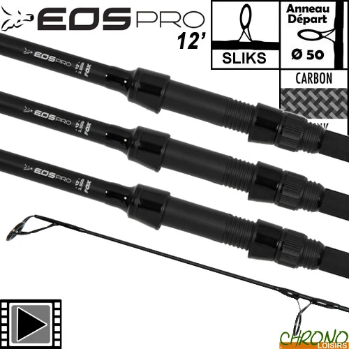 Canne Fox EOS Pro 50mm 12' 3.5lbs (les 3) 3 Canne Fox EOS Pro 50mm 12' 3.5lbs (les 3)