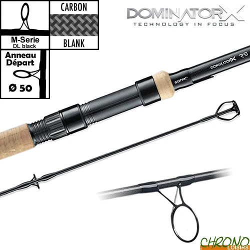 Canne Sonik DominatorX RS 50mm 12' 3.5lbs Full Cork 3 Canne Sonik DominatorX RS 50mm 12' 3.5lbs Full Cork