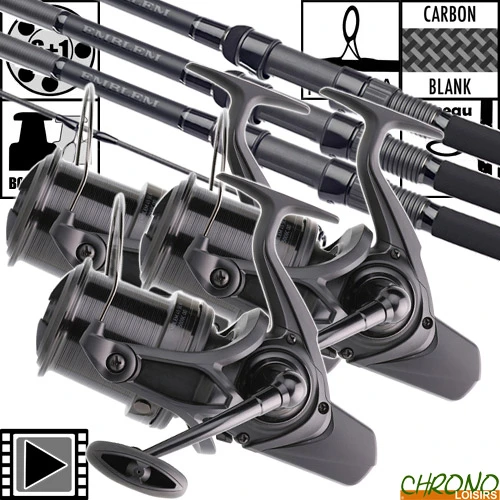 Ensemble Daiwa New Emblem Carp 50mm 13' 3.5lbs 45 SCW (les 3) 3 Ensemble Daiwa New Emblem Carp 50mm 13' 3.5lbs 45 SCW (les 3)