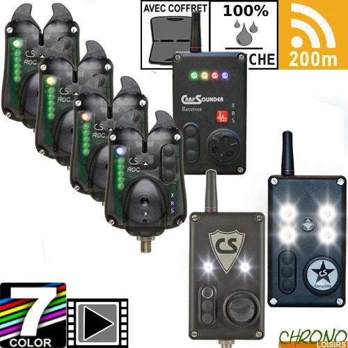 Kit Carpsounder 4D Roc XRS-ACC Black Neon + Campsecure + Campstar 3 Kit Carpsounder 4D Roc XRS-ACC Black Neon + Campsecure + Campstar