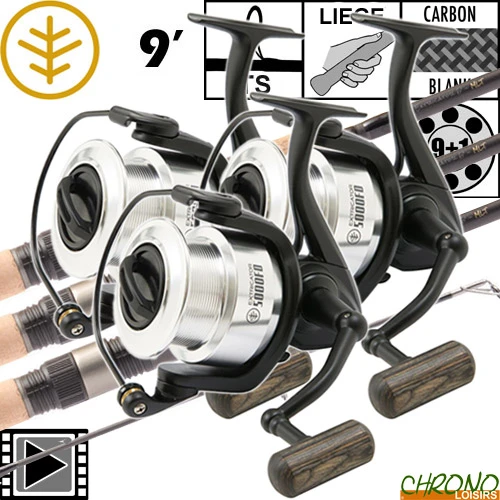 Ensemble Wychwood Extricator 9' Full Cork 5000FD (les 3) 3 Ensemble Wychwood Extricator 9' Full Cork 5000FD (les 3)